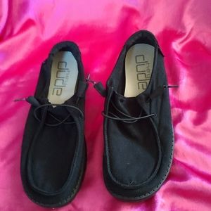 Black Hey Dude slip in shoes